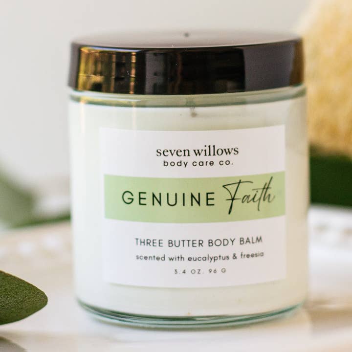 Three Butter Body Balm / Genuine Faith for wholesale by seven willows body care co.