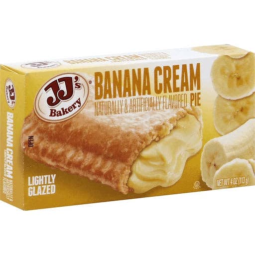Shop The King - Wholesale Pie - JJ's Bakery Lightly Glazed Snack Pies 4oz (Banana Cream)