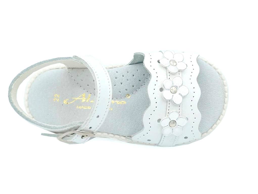 CALZADOS FERNANDEZ ALONSO SL - Wholesale Sandals - Kids - White sandal with flowers6
