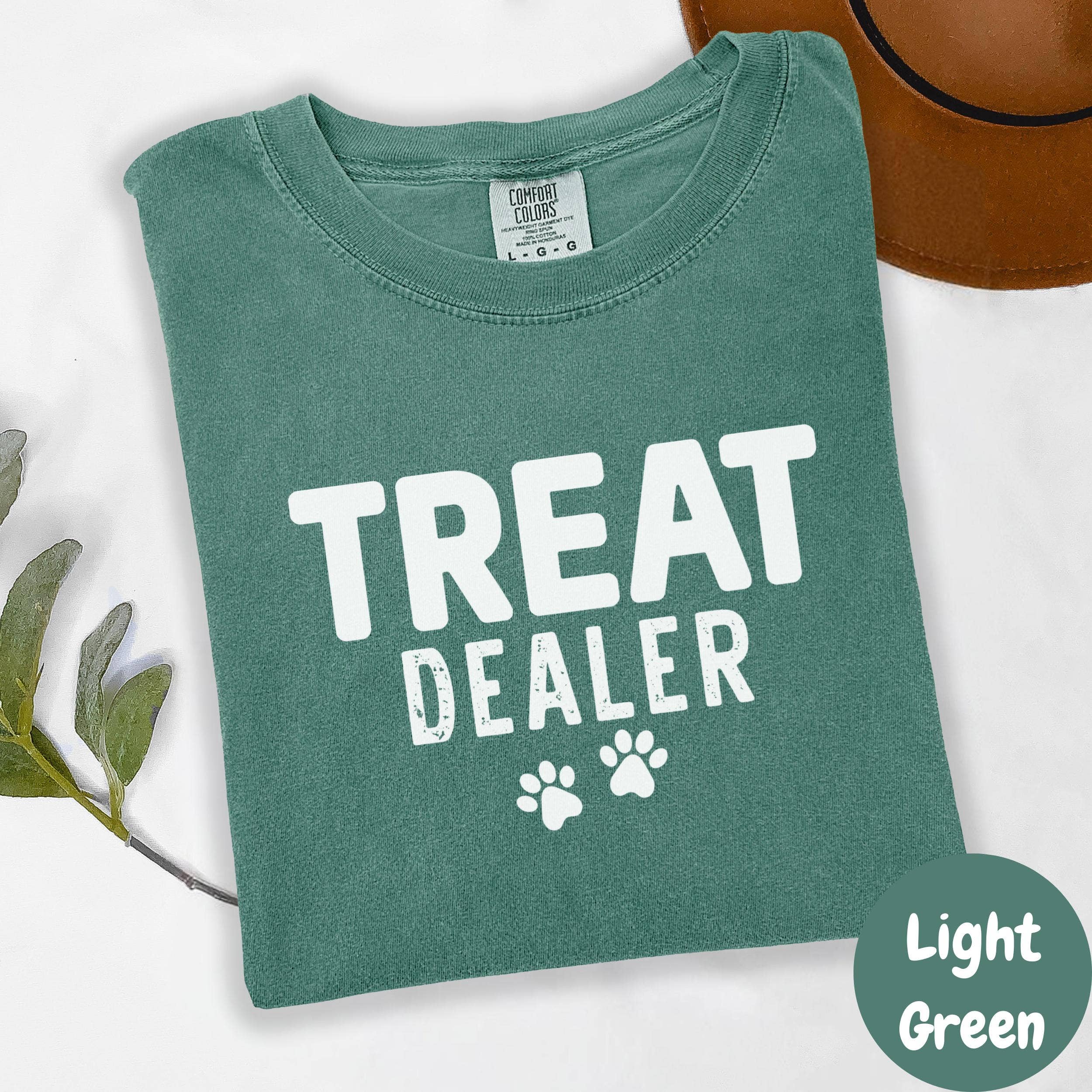 Epic Life  - Designed - Wholesale Screen Printed T-Shirt - Women's - Treat Dealer Comfort Colors® Shirt, Funny Dog Mom Tee, Pet Lover Graphic Shirt, Dog Walker Tee, Animal Rescue Volunteer Shirt2