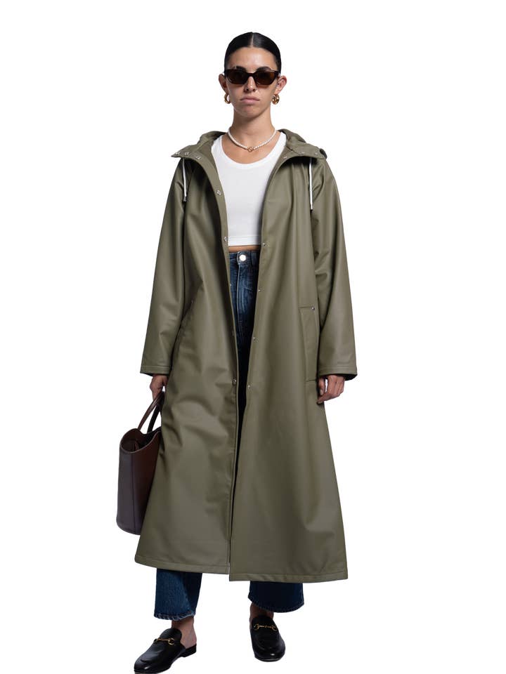 Longliner Coat Olive for wholesale by Baxter Wood Company