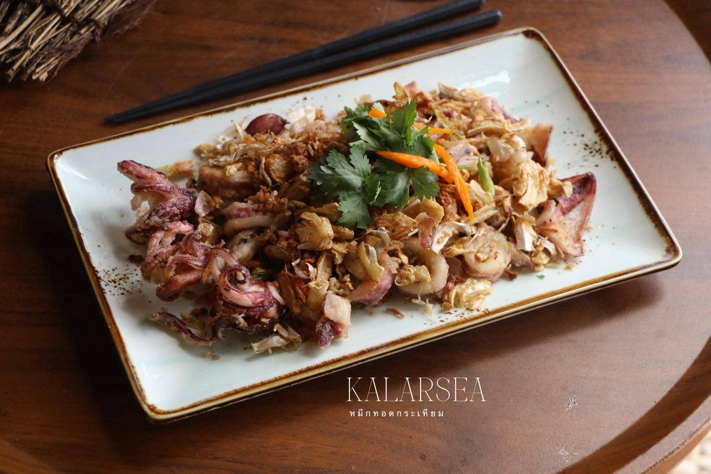 Beige & Co Thai Crafts - Wholesale Serving Plate - Mellow Rectangular Ceramic Plate 6.5" x 10.8"5