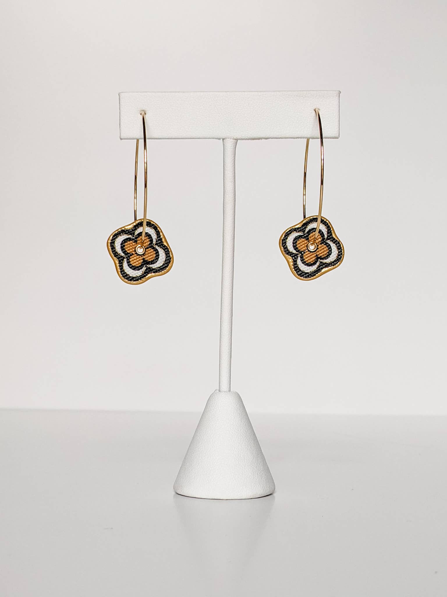 Katie Lynne - Vintage Textile Jewelry - Wholesale Dangle Earrings - Robyn Hoop Earring1