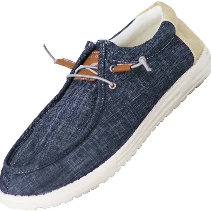 Norty Mens 8-13 Navy Laceup Boat Shoes Prepack for wholesale by The Norty Brand
