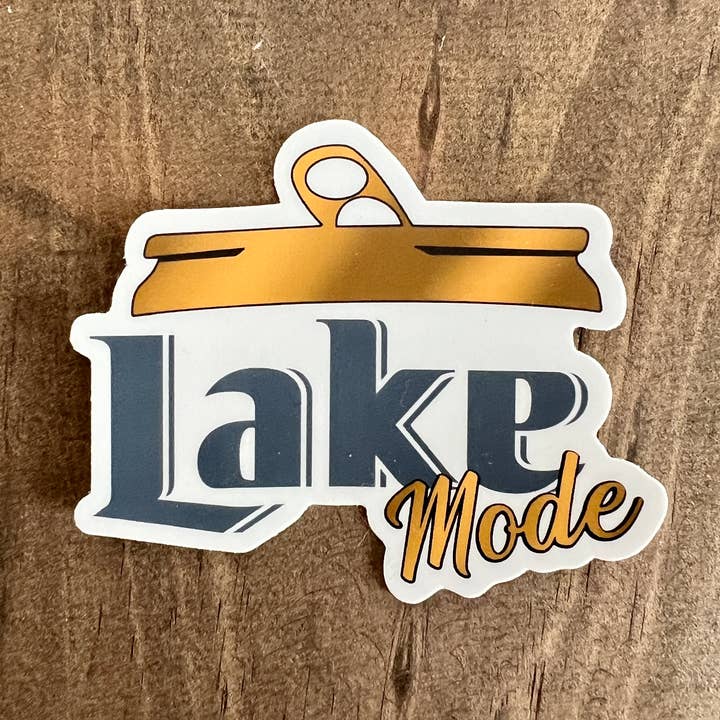 Autocollant en vinyle | Design Mode Lac - Imperméable pour la vente par 208 Tees