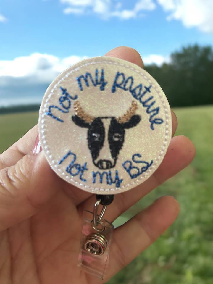Inte min betesmark filtbadgehållare för wholesale av Fuzzy Edges Crafts LLC