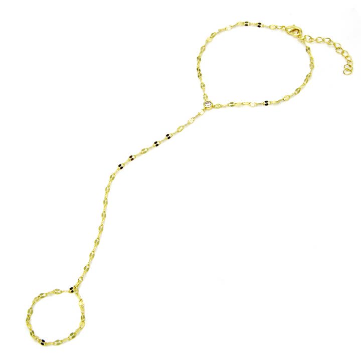 Corrente de mão com luneta cintilante por atacado de JTG Jewelry