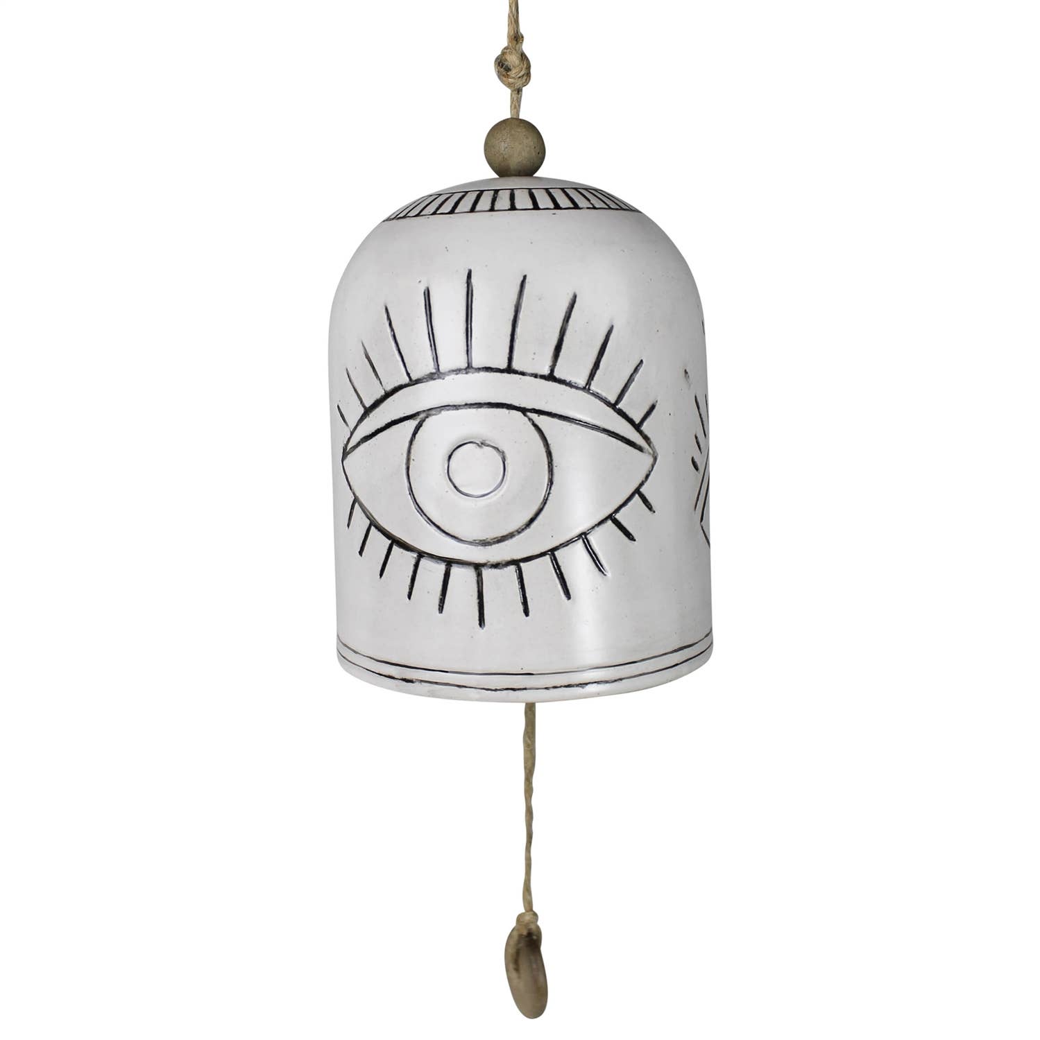 White Maja Bell, Ceramic - Eyes for wholesale on Faire2