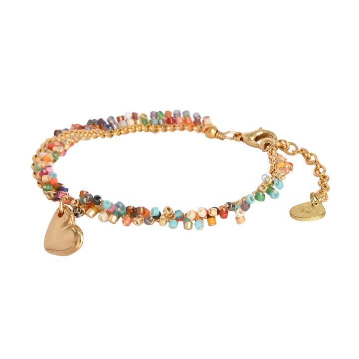 Flow Heart Multicolor Bracelet for wholesale by Mishky