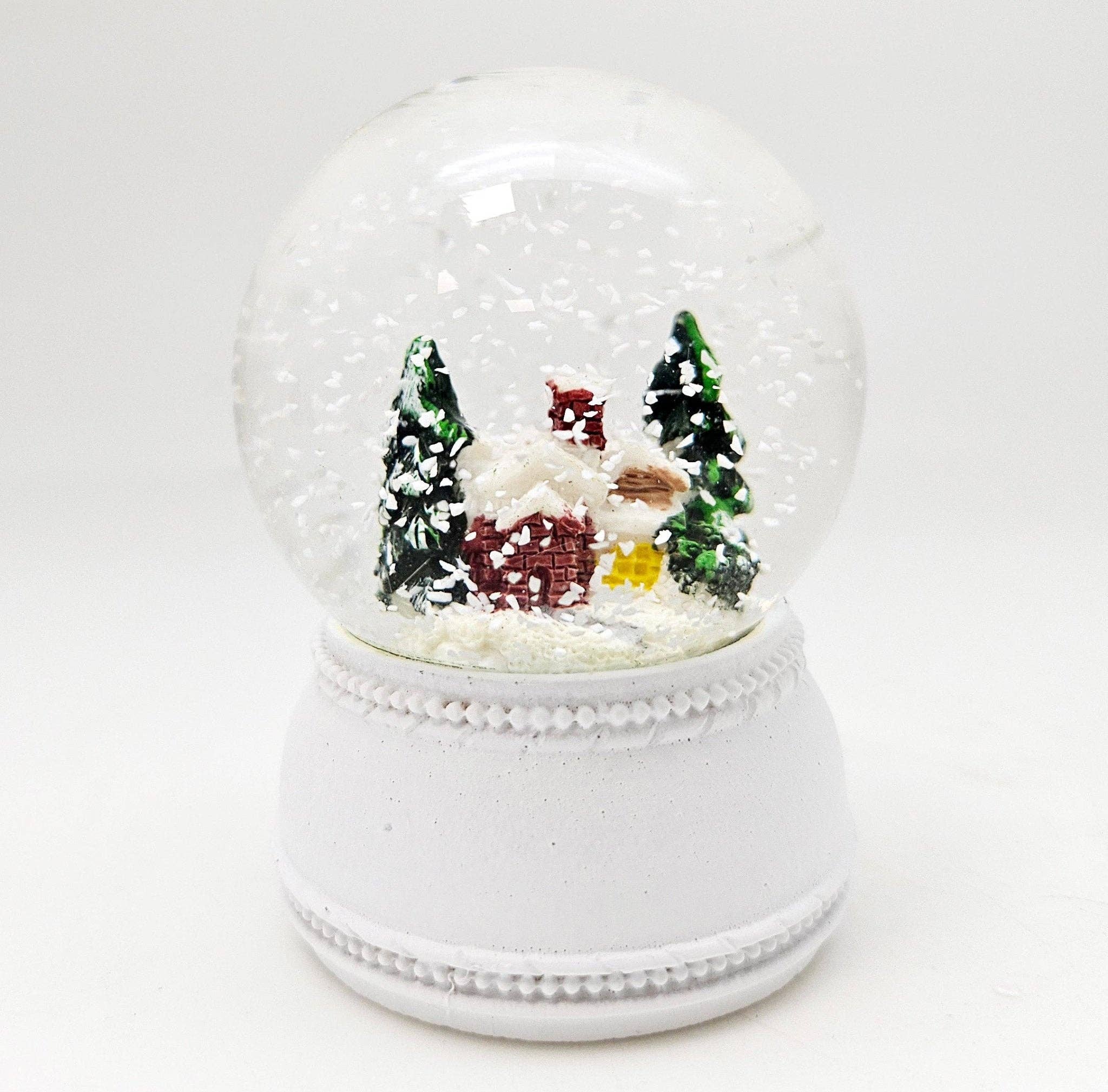Schneekugelhaus - Wholesale Snow Globe - Sweet Mini Snow Globes Winter & Christmas White Nostalgia3