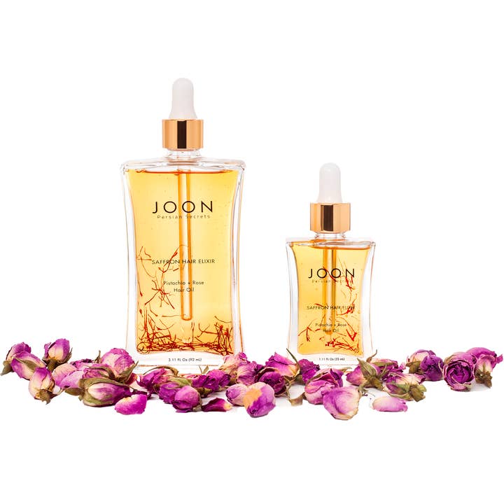 Joon Haircare - Vendita all'ingrosso Oli per capelli - Olio di elisir per capelli allo zafferano 3,1 once (92 ml)