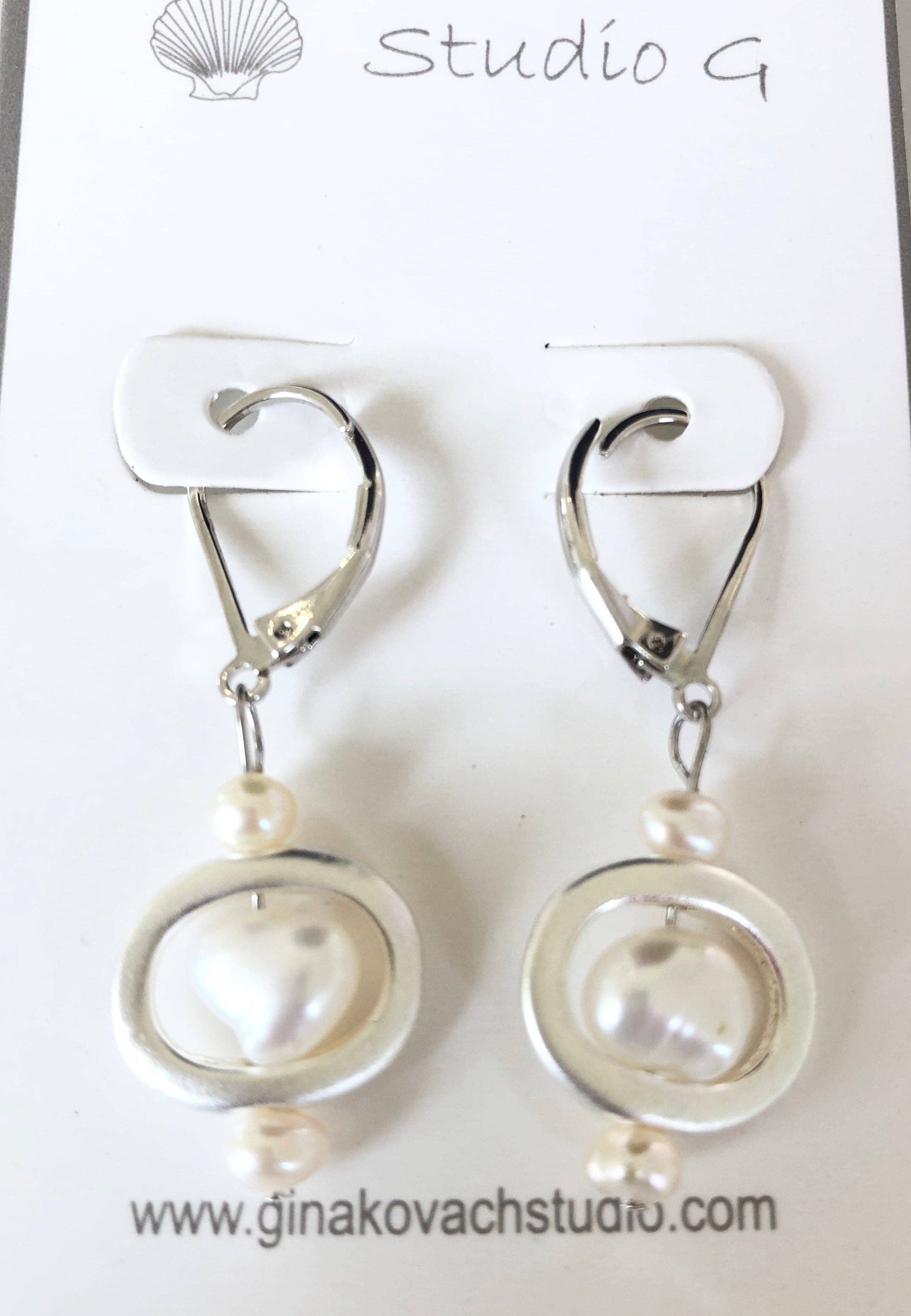 Studio G - Wholesale Dangle Earrings - #57E Brushed Bead Earring0