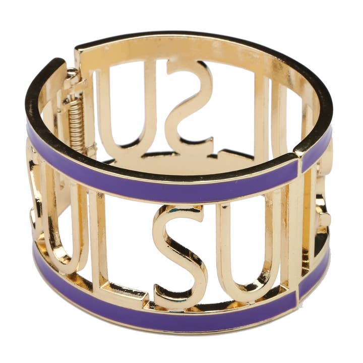 LSU Tigers Hinged Cuff for wholesale by Emerson Street Clothing Co Collegiate Shop