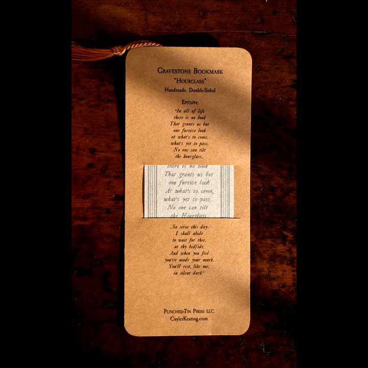 Punched Tin Press - Wholesale Bookmark - Gravestone Bookmarks3