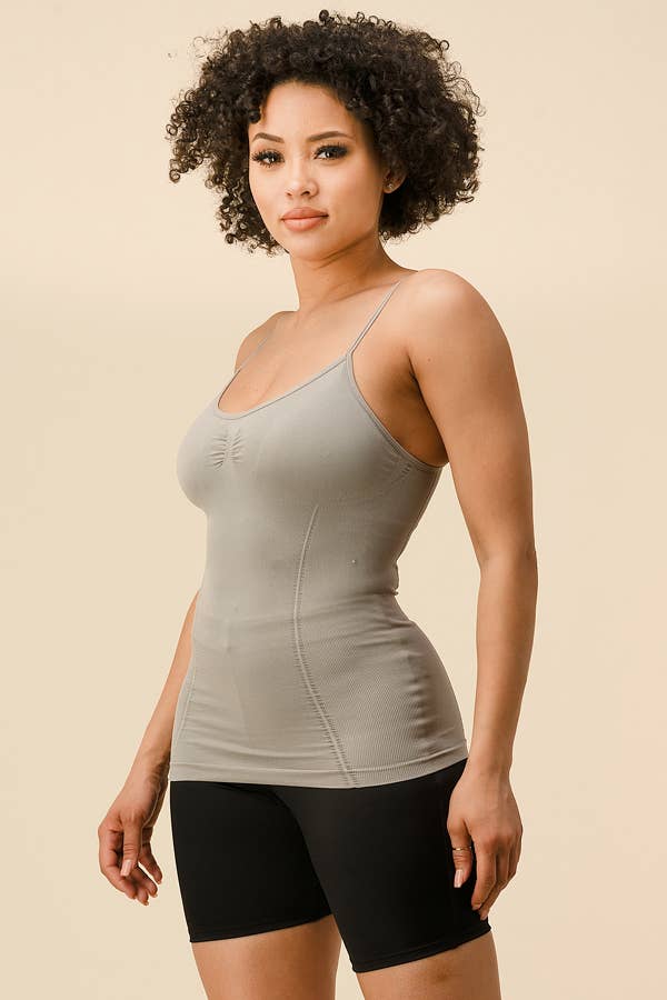 Amerikan Basics - Wholesale Camisole - Women's - Shelf Bra Seamless Camisole