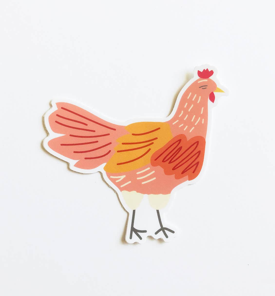 Graphic Anthology Greeting Cards - Wholesale Sticker - Chicken Vinyl Waterproof Sticker | Die-Cut Hen Sticker1