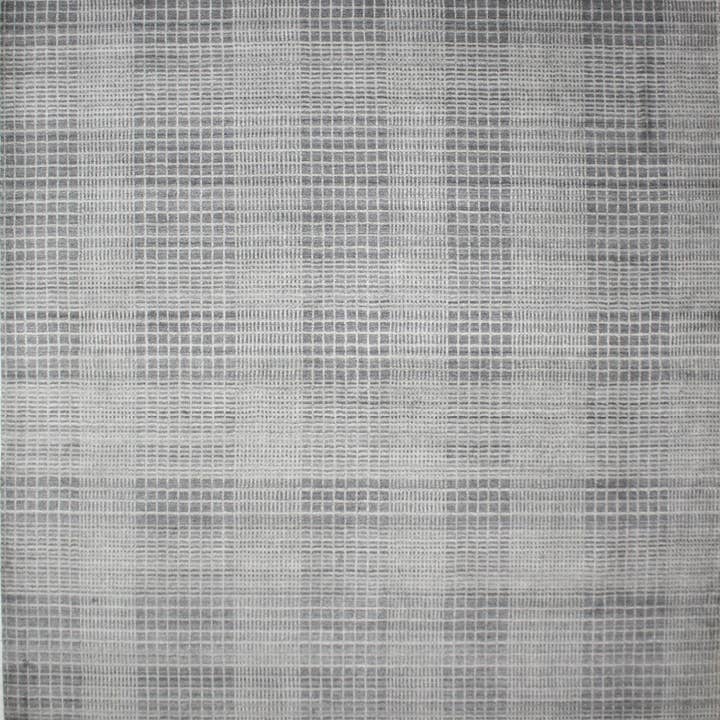 Område Tæppe | Lys Grå Uld & Bambus Silke Håndvævet Tæppe for engroshandel hos ExpoBazaar