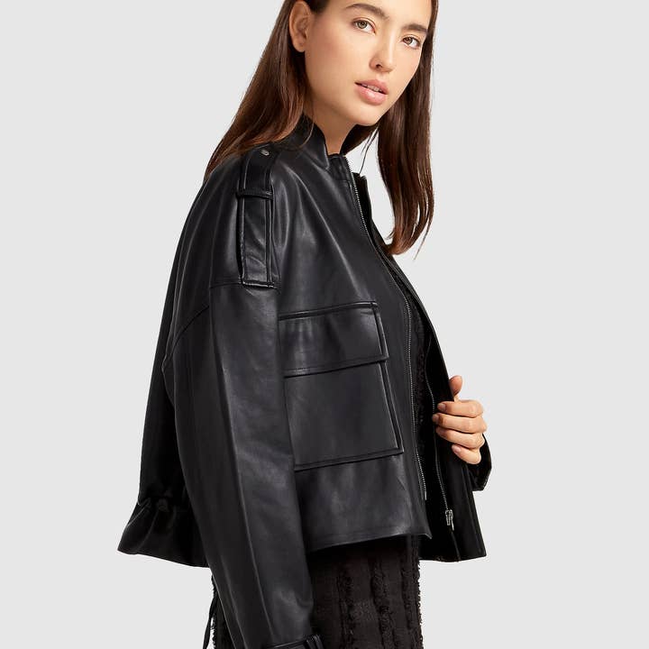 Reload Draped Leather Look Jacket and other Purchase Wholesale synthetic leather sheets. Free Returns & Net 60 Terms on Faire trending on Faire.