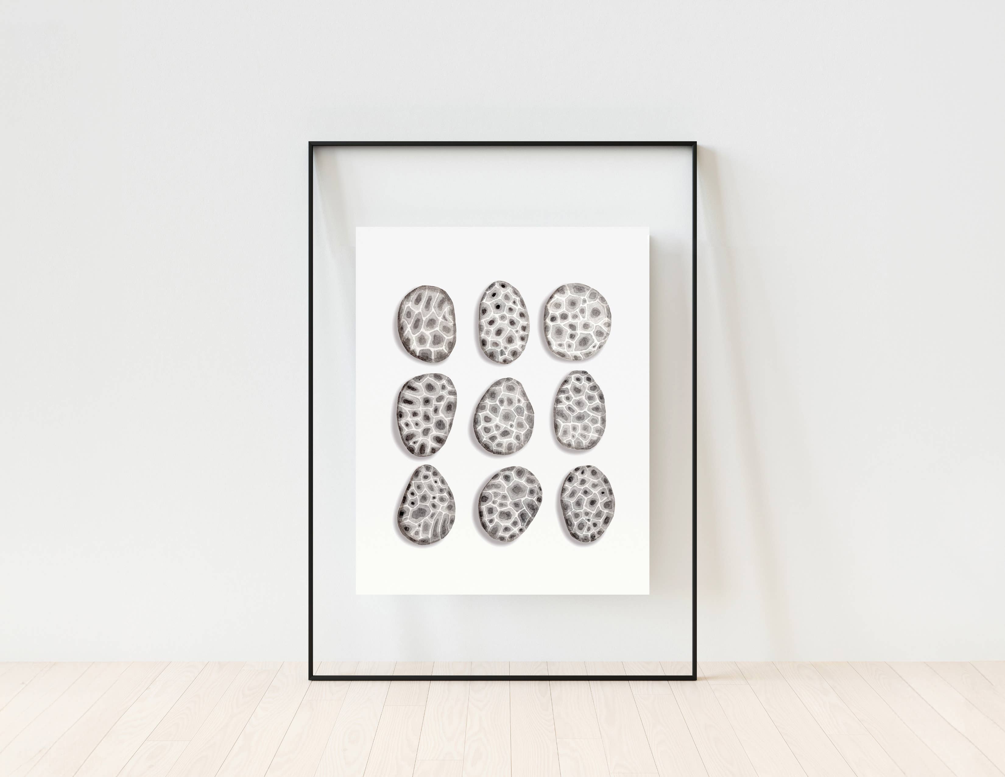 NorthHouse Creative Co. - Wholesale Art Print - Petoskey Stone Watercolor Art Print3