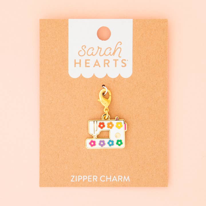 Sewing Machine Removable Zipper Charm for wholesale by Sarah Hearts