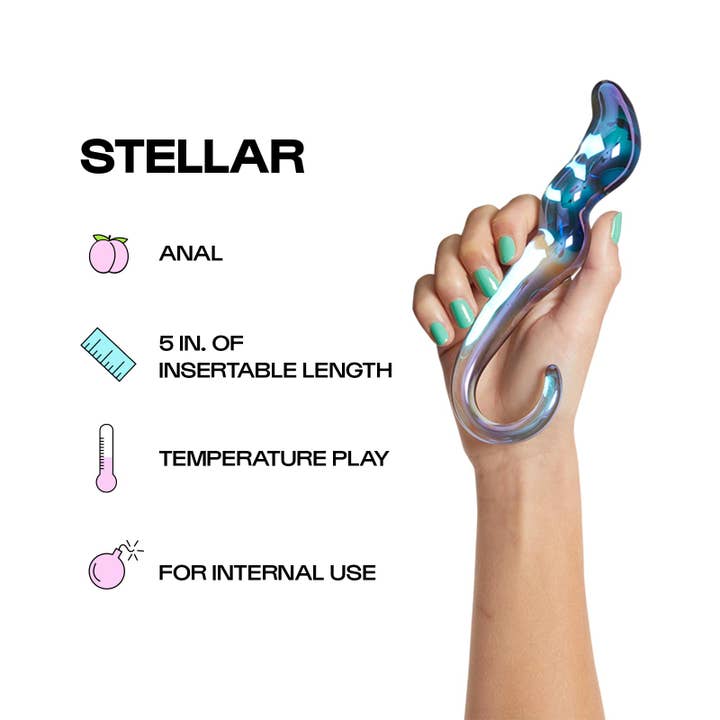 Unbound - Wholesale Sex Toy - Stellar Borosilicate Glass Hypoallergenic Sex Toy