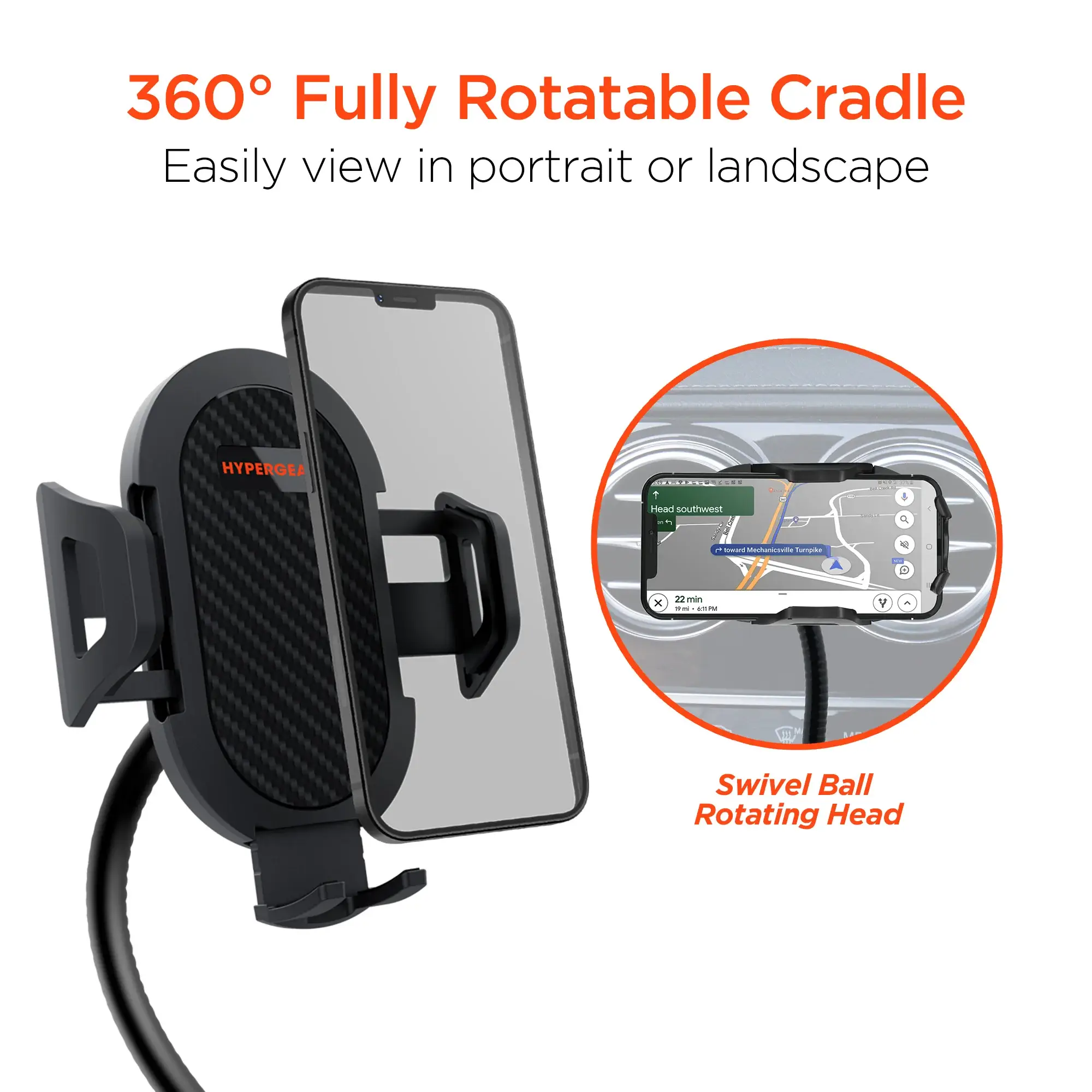 JupiterGear Home – wholesale Charging dock – Hypergear Universal Cup Holder Flex Phone Mount6