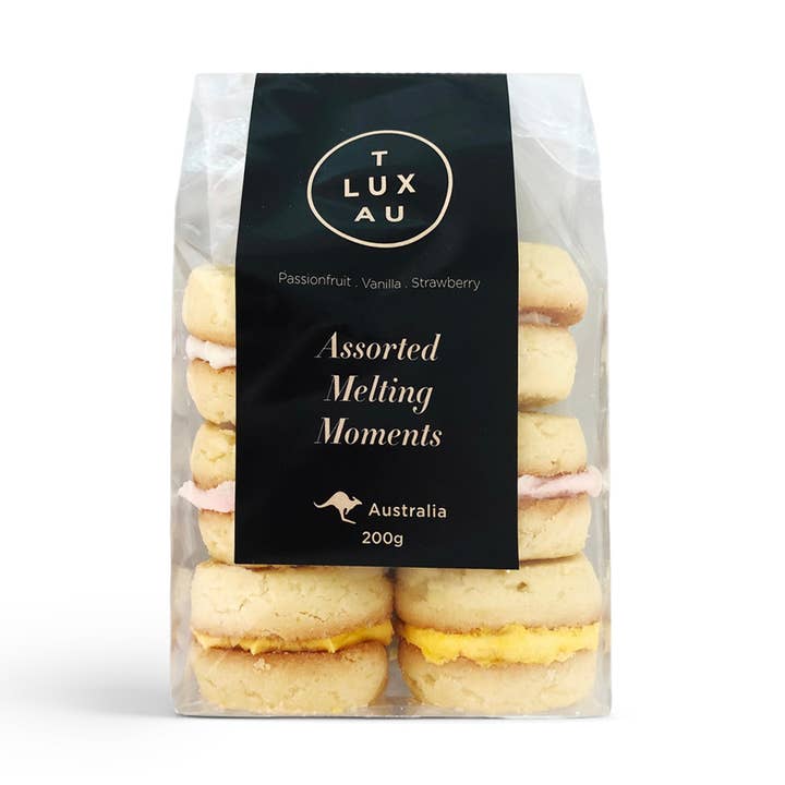 Large - Assorted Melting Moments 200g for wholesale by TLUXAU