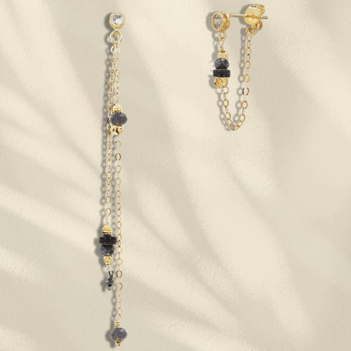 Pendientes Anissa Labradorite 23 para venta al por mayor de LOetMA