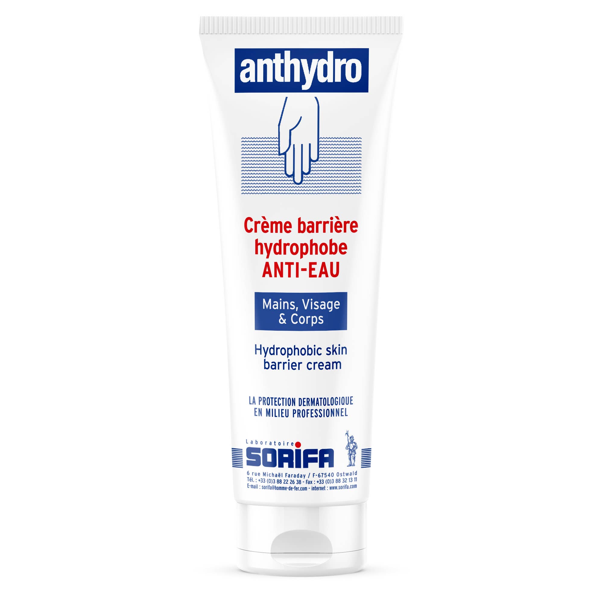 Laboratoire de l'Homme de Fer - SORIFA - Vente Crèmes/lotions pour les mains - Dermécran® Protection ANTI-EAU / Anthydro - 125 ml0