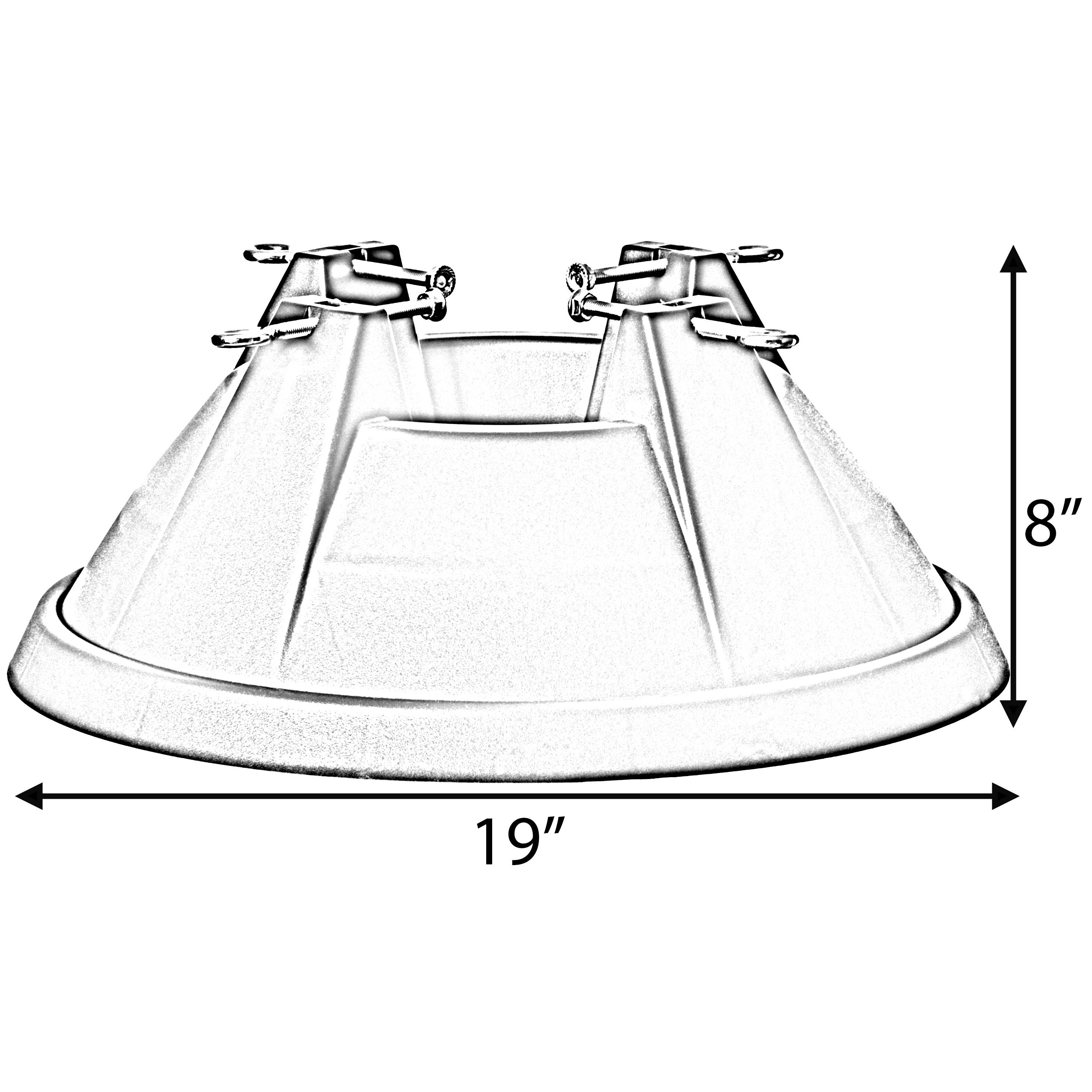 Quickway Imports - Vente Décoration de Noël - Support de sapin de Noël avec fermeture à vis, plastique6