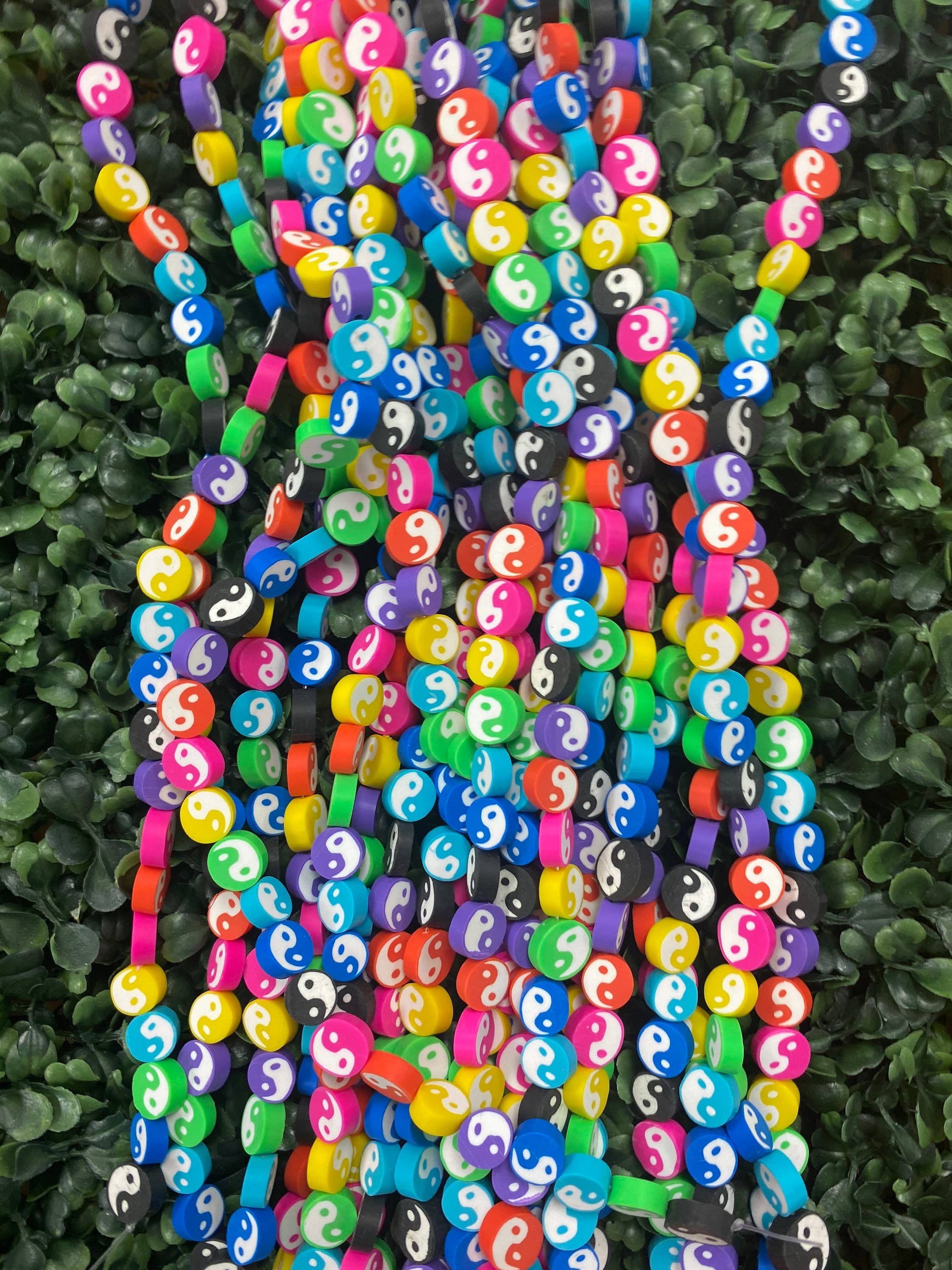 The Bead Bazaar - Wholesale Beads - 16" Yin Yang Beads, Keychain Ying Yang Beads, Black And White Yin Yang Beads, Small Yin Yang Spacer Beads, Kids DIY Jewelry, Bulk Yin Yang Beads9