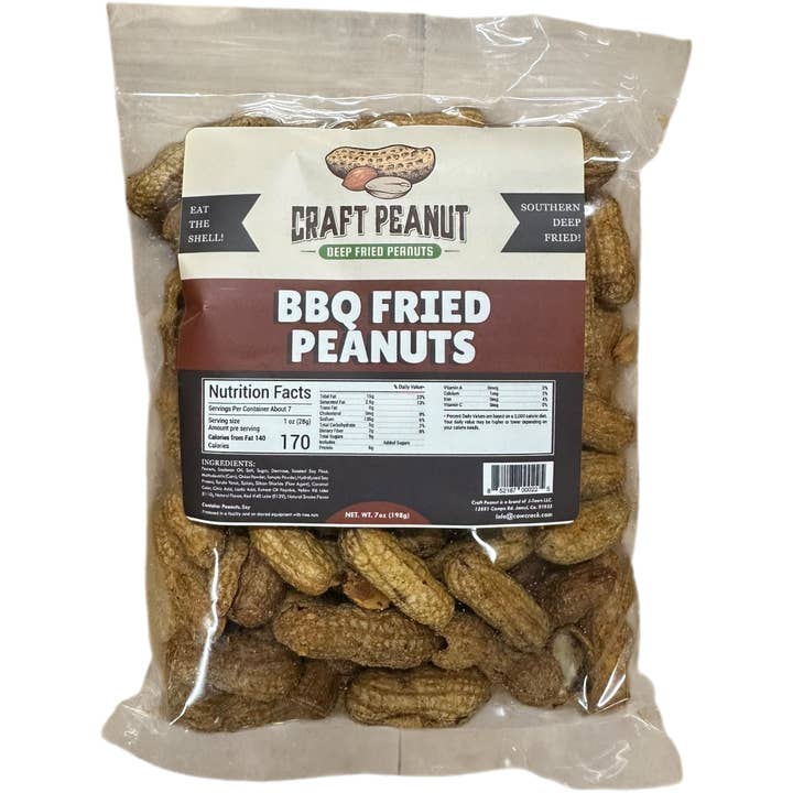 Cow Crack Wholesale - Wholesale Nuts - Craft Peanut BBQ Fried Peanuts 7 oz