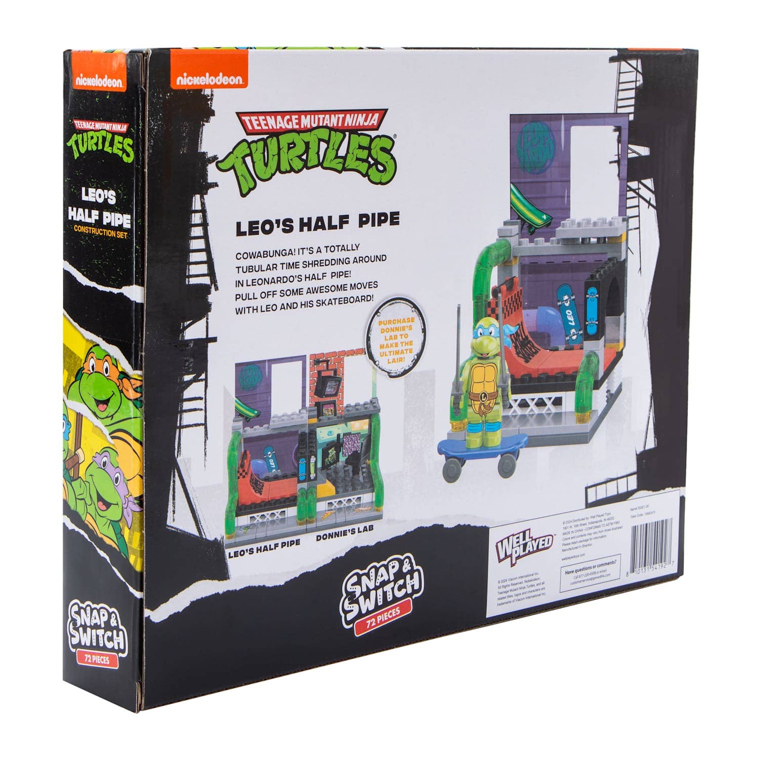 Well Played – Conjunto de brinquedos - Crianças por atacado – Conjunto de Meio-Tubo e Troca de Leonardo das Tartarugas Ninja Adolescentes Mutantes4