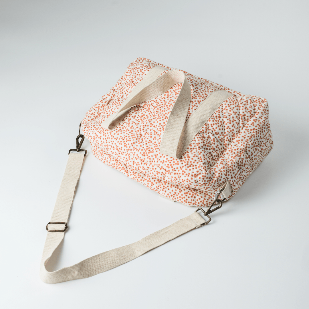 Zoey Inc. - Vendita all'ingrosso Borsa portapannolini - Neonati - Borsa per pannolini trapuntata Red Velvet Yarrow in 100% cotone mussola2