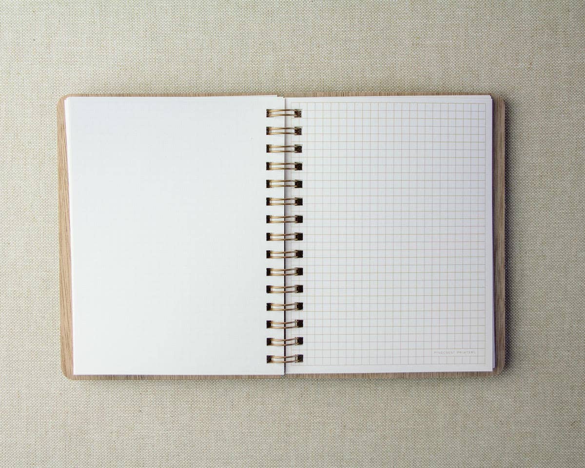 Pinecrest Printery - Wholesale Notebook - Faux Bois Notebook Small1