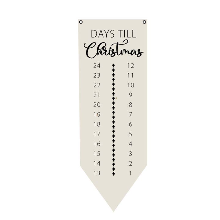 Red Barn Canvas - Wholesale Banner - Christmas Countdown