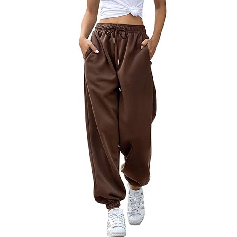 HIDDENBRAND - Wholesale Pants - Women's - Fall Baggy Jogging Sweatpants Trouser 16 Colors14