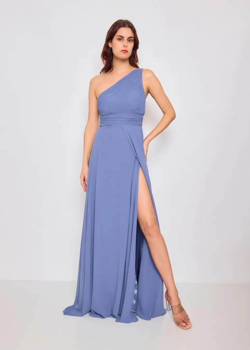 Eva & Lola - Epsilonn - Wholesale Gown - Women's - Long dress with slit at the thighs - R138613