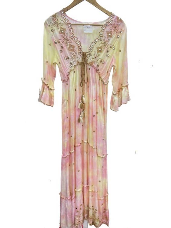 Elegantes Maxikleid in Ombre-Rosa für den Großhandel von Ranee's