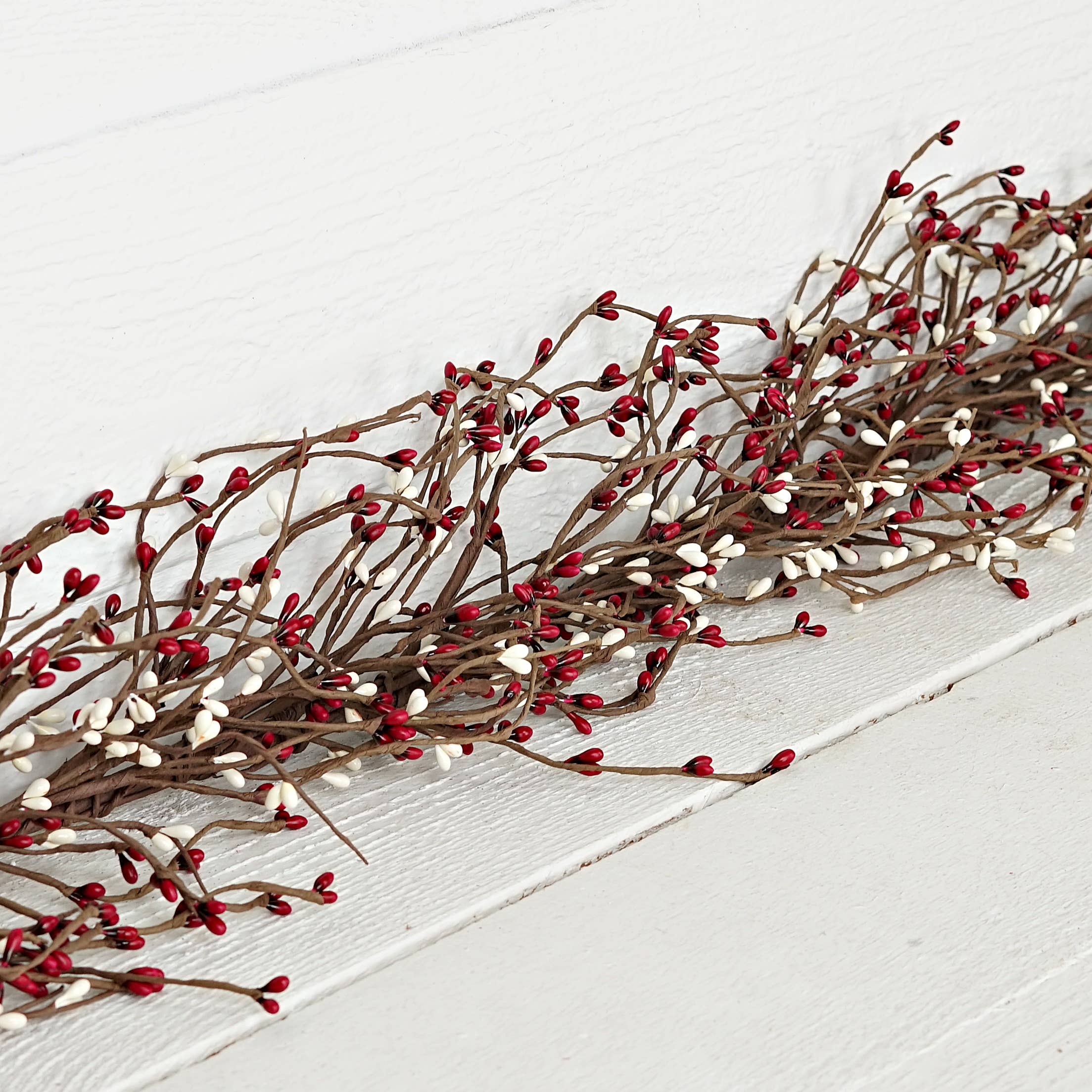 Holiday Depot Inc. - Wholesale Bunting/Garland - ISB13000BC- 4.5ft Pips Garland-Burgundy Cream2