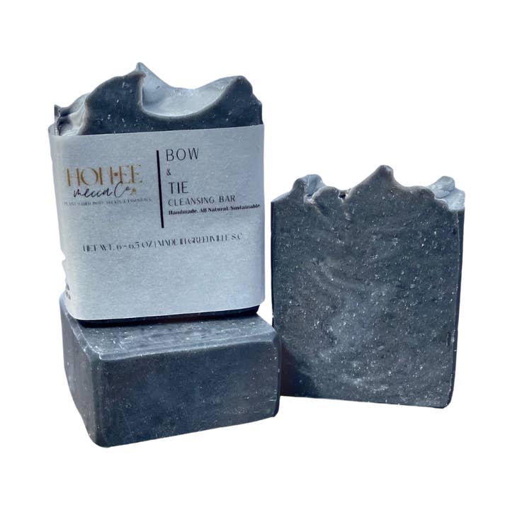 Bow & Tie Men's Cleansing Bar for wholesale by Honee mecca Co.