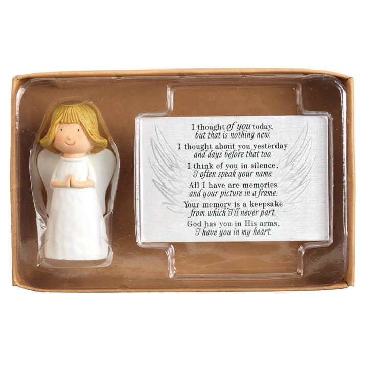 Cottage Garden โ wholesale Decorative figurine โ Angel Pray/CRD I Thought of You Rsn 2.5"
