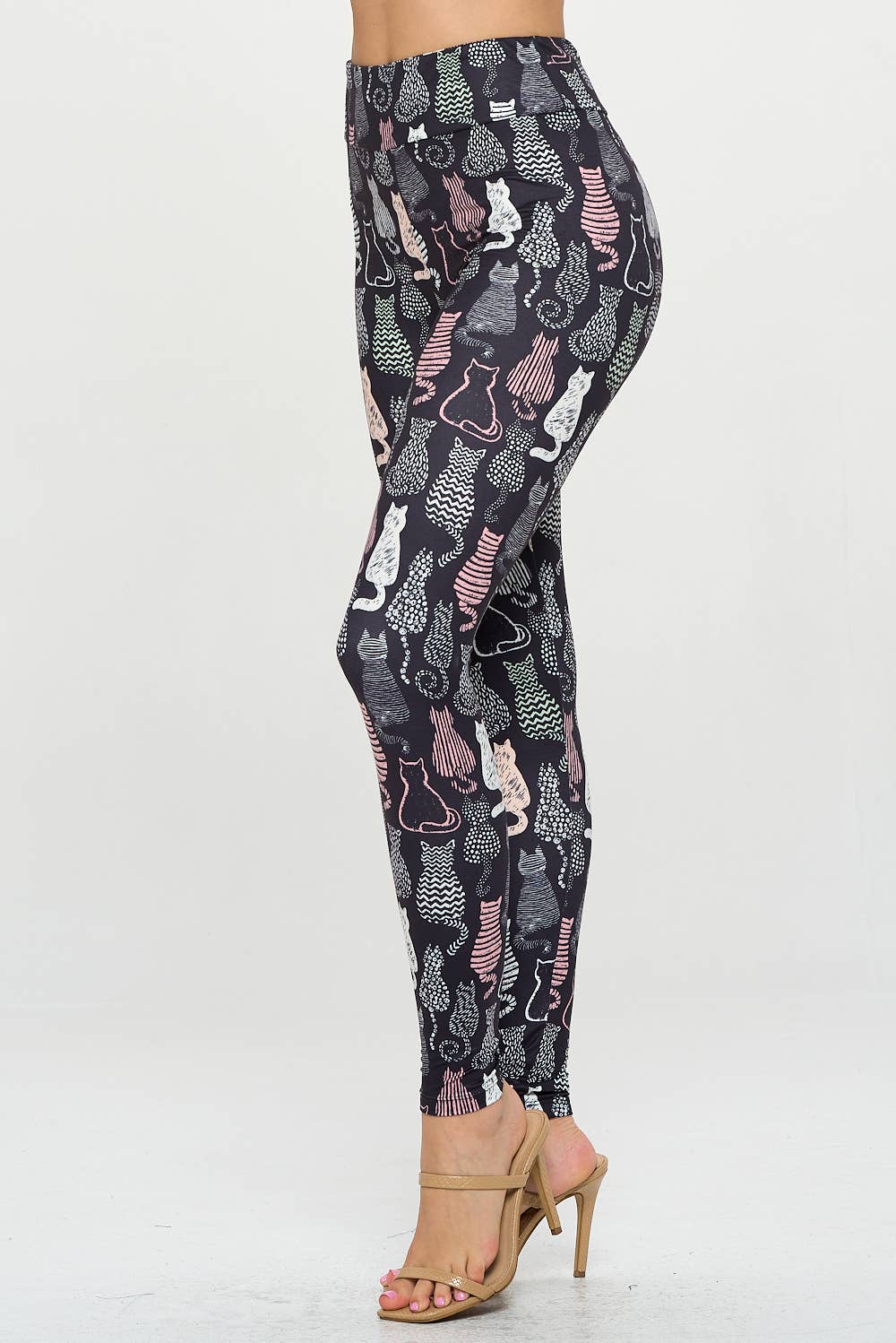 LA Soul - Wholesale Fashion Leggings - Women's - Variety Of Cat Print Legging2