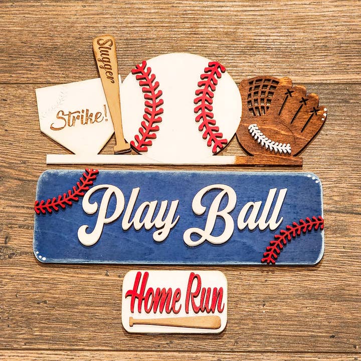 Hollow Grove Designs - Wholesale Door Hanger - Baseball Truck Insert | Interchangeable Truck Door Hanger