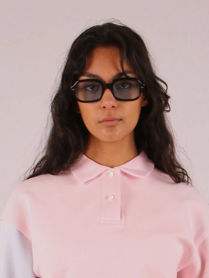 POLO DE LA DÉCADA DE 1980 (BLOQUES DE COLOR PARA MUJER) para venta al por mayor de KARL BREIZNER