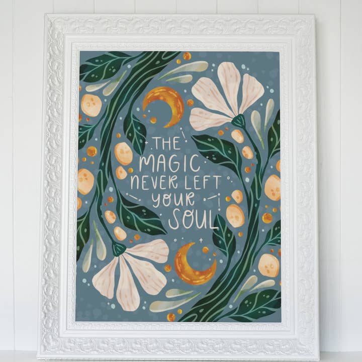The Magic Never Left Your Soul Art Print for wholesale by Kristin Heldt Art