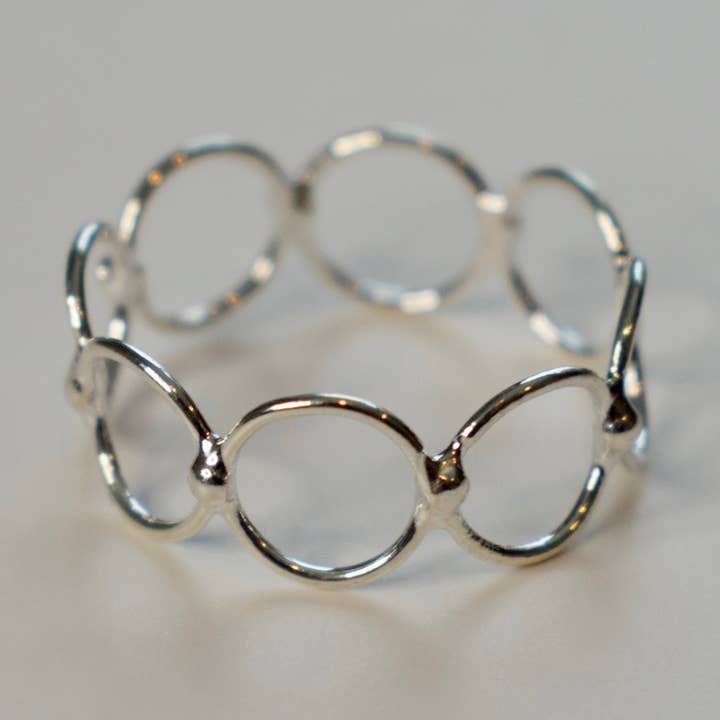 Krystyna's Silver - Wholesale Band/Stacked Ring - Sterling Silve Bubble Stackable Ring