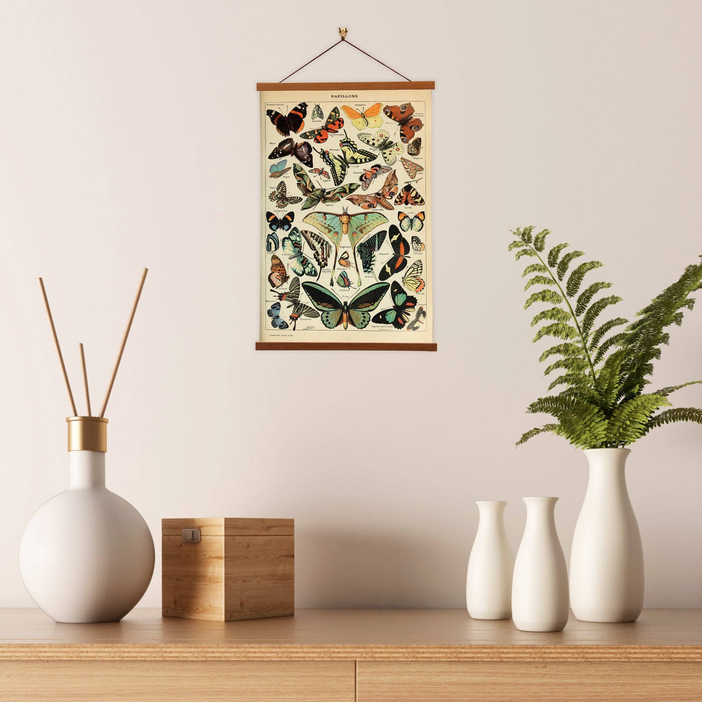 Vintage Banners - Vente Affiche d'art - Papillons I d'Adolphe Millot1