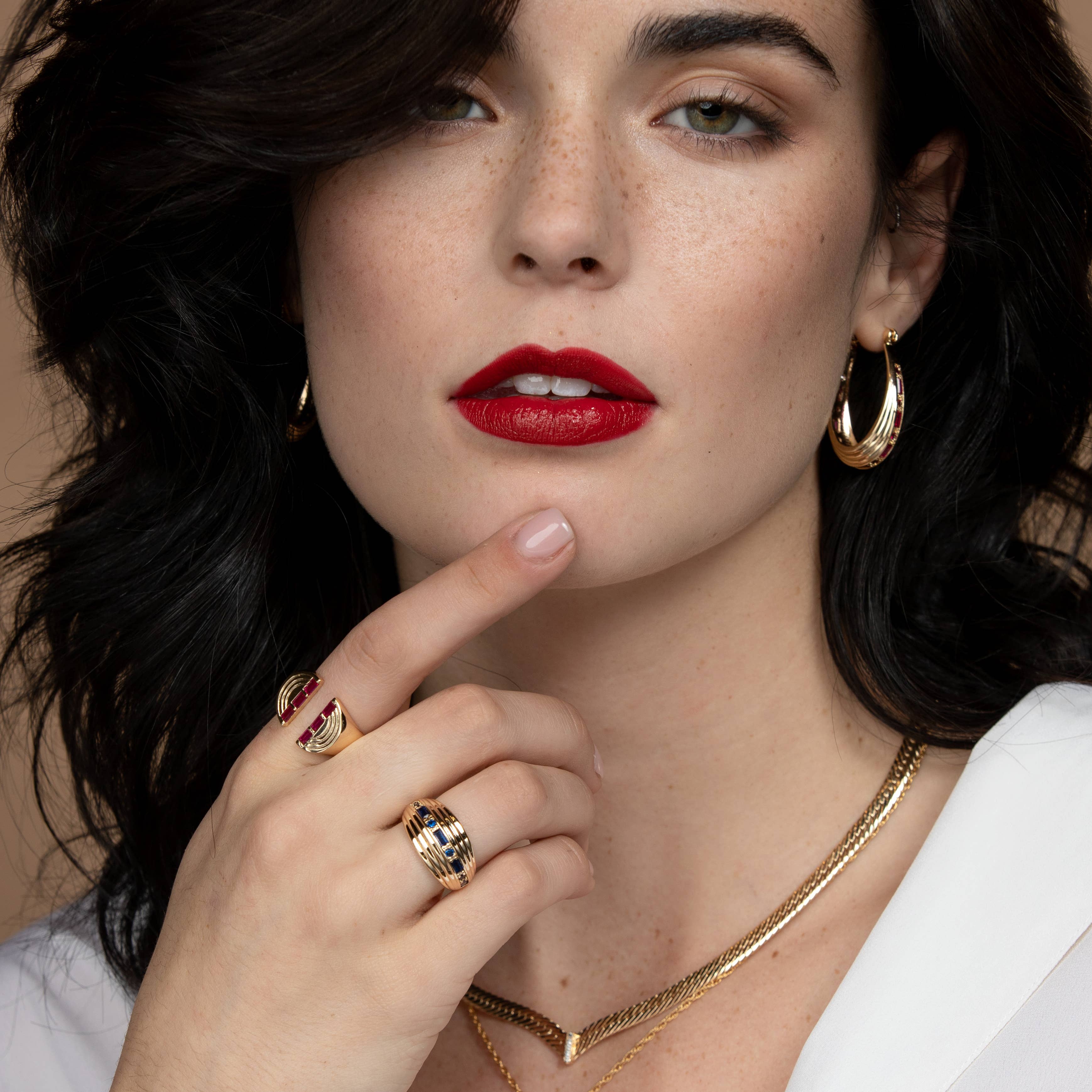 Glamrocks Jewelry - Vente Chevalières - The Edge Anneau - Rubis1