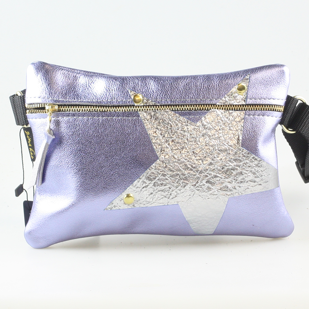 Zina Kao Exclusives - Wholesale Belt Bag - Women's - The Metallic Vail Hipbag w/Star Applique7